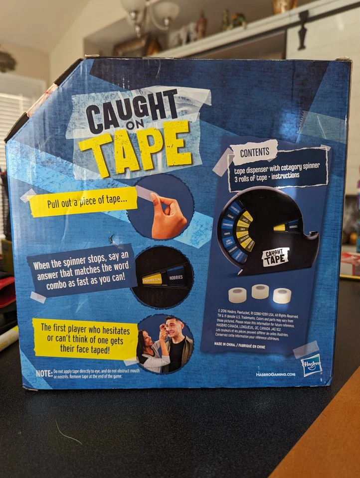 CAUGHT ON TAPE Challenge Game - 100% COMPLETE - NEVER PLAYED - 2016 Hasbro - Image 2 of 4