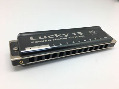 Lucky 13 Bass Blues Harmonica - Power Bender Tuning-TWO HARPS IN ONE! US Stock