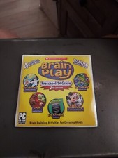 RZ Scholastic Brain Play Preschool - 1st Grade PC 4 CD-Roms BRAND NEW SEALED