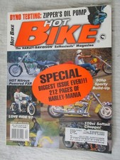 HOT BIKE MAGAZINE HARLEY DAVIDSON APRIL 1998 109CI SOFTAIL CHOPPER NITROUS FXR