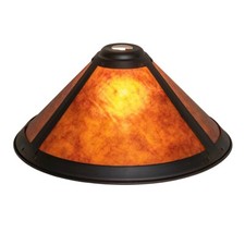 Meyda Lighting 15 Wide Sutter Shade, Amber Mi...