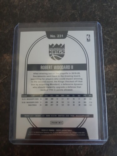 2020-21 Panini NBA Hoops Rookie Teal Robert Woodard II RC Card# 231 - Picture 2 of 2