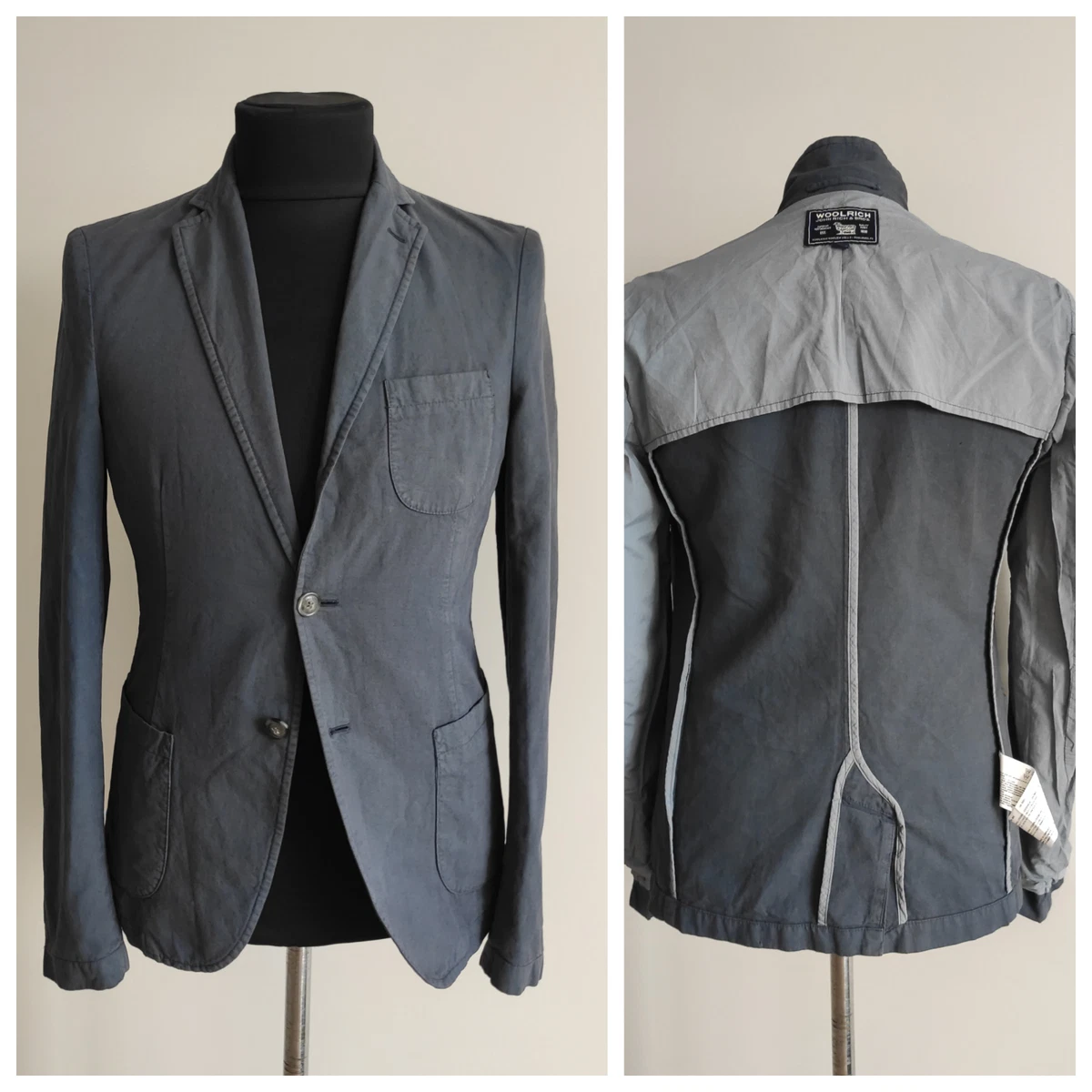 Mens unlined deals cotton blazer
