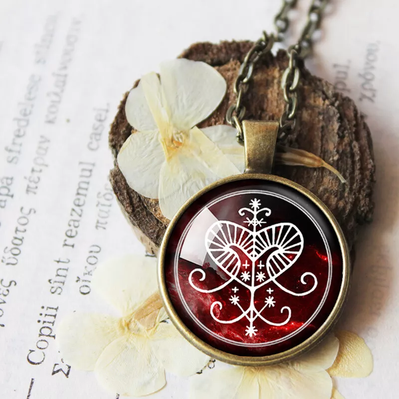 Ezili Erzulie Freda Voodoo Veve Pendant Necklace Love Talisman Amulet Witchcraft