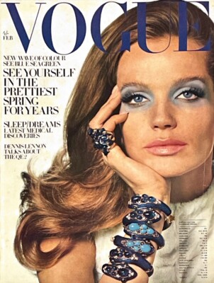 VERUSCHKA VOGUE Magazine February 1969 Elizabeth Ercy BRITT EKLAND Helmut Newton