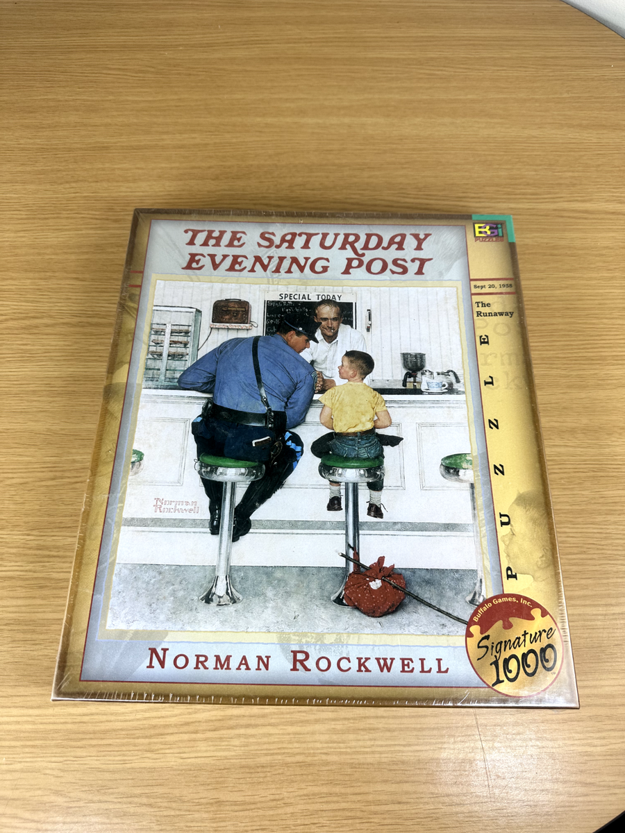 VTG Retro Puzzle Collectible Norman Rockwell Saturday Evening Post