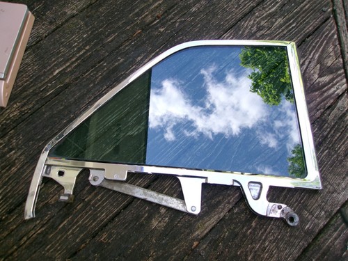 1961-63 Cadillac Convertible Rear Quarter Window R/S. Vintage OEM, Shiny Chrome!