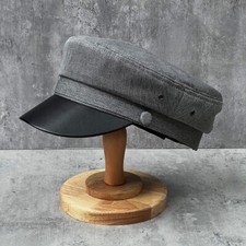 Unisexe Ajustable Chauffeur de Taxi Béret Plat Cap Style Militaire Capitaine Hat