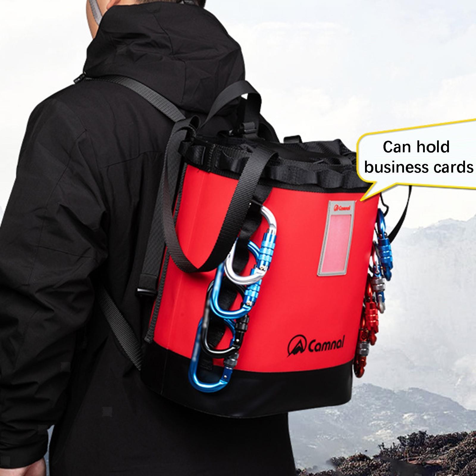 Bolsa de cuerda de escalada, mochila de escalada para montañismo, camping, trabajo