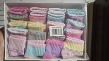 Little Me 20 Pairs Newborn Baby Girl Infant Socks, 0-12M / 12-24M, NEW Style 2 