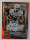 2025 Bowman Chrome University Football Orange Refractor Quintrevion Wisner #BCA-QW