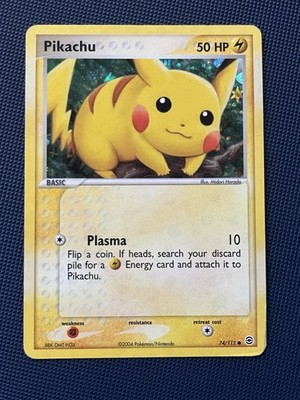 PIKACHU 74/112 FireRed & LeafGreen REVERSE HOLO Pokémon TCG Card 2004