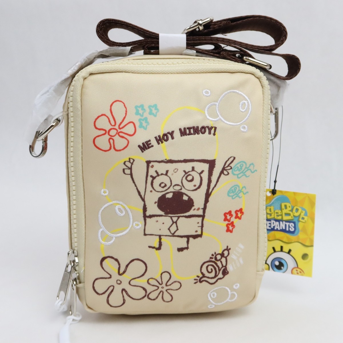 入手困難‼️BOBLBE-E Bongコラボ 2003限定 バック SpongeBob SquarePants Crossbody Bag Purse DoodleBob Me Hoy Minoy