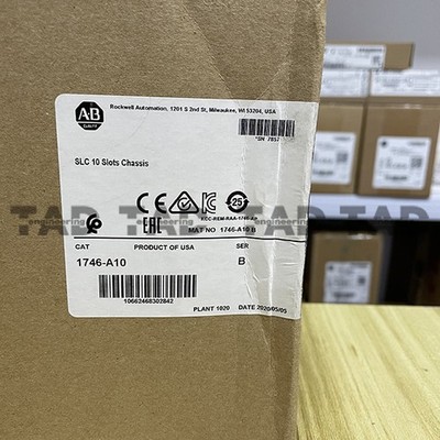 New Sealed 1746-A10 SLC-500 PLC Chassis/Rack 10 Slots Module US Free Tax