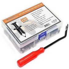 120 Clips with Remover for ATV UTV Fender Clip Fit 8mm 5/16 inch Hole Body 121