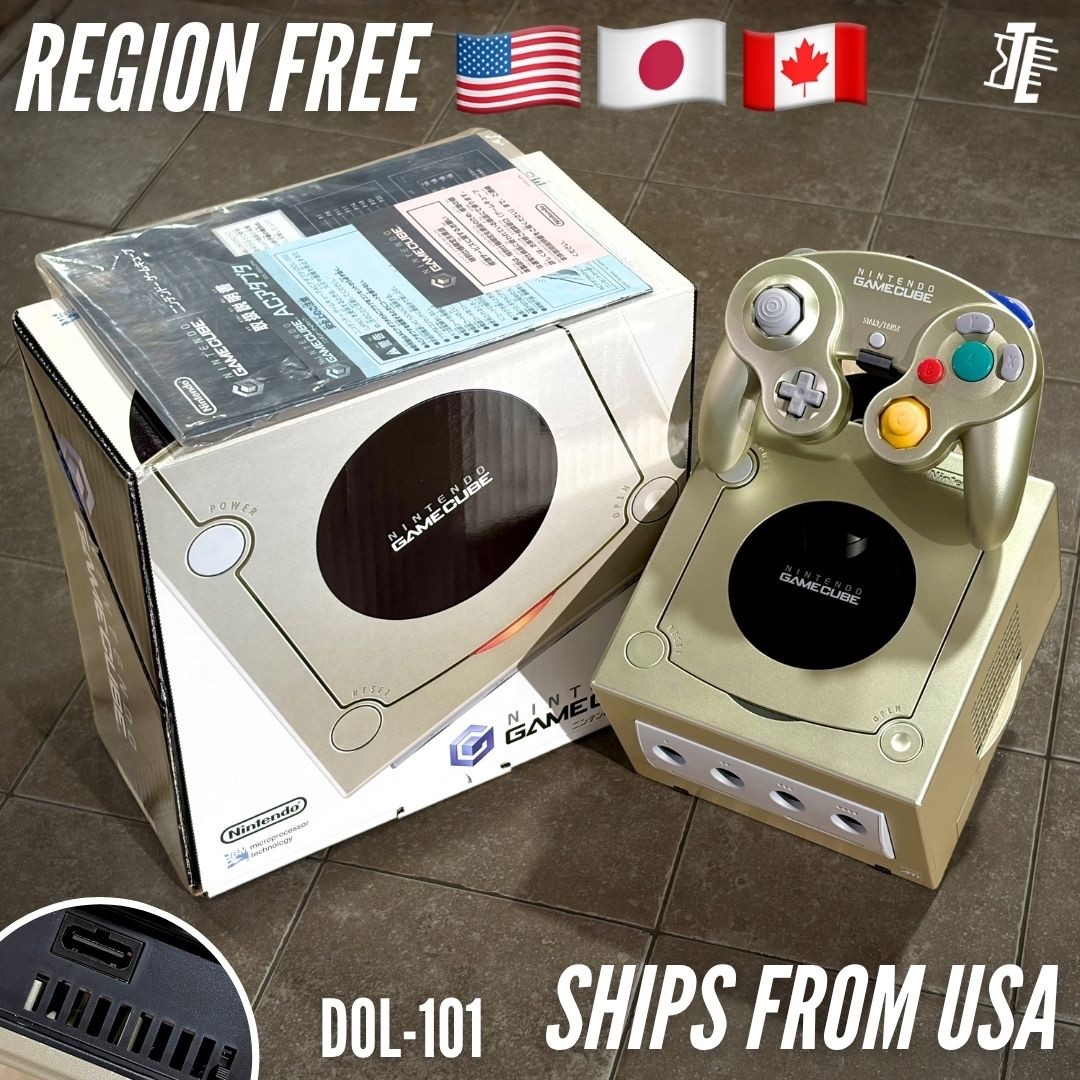 Nintendo GameCube Starlight Gold CIB ToysRUs Exclusive 101 REGION