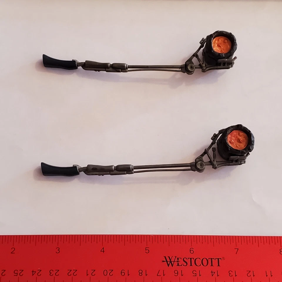 Lote de pares de macetas de minero de lava Mustafar 1/18 forraje personalizado 3,75" pieza Star Wars Foto 2 de 4