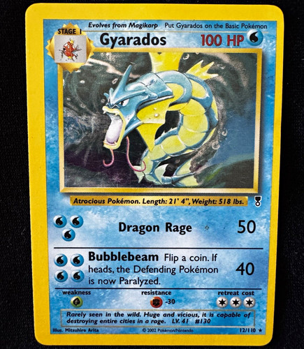 Gyarados 12/110 - Legendary Collection - Rare Holo 2002 Pokémon Card - MP
