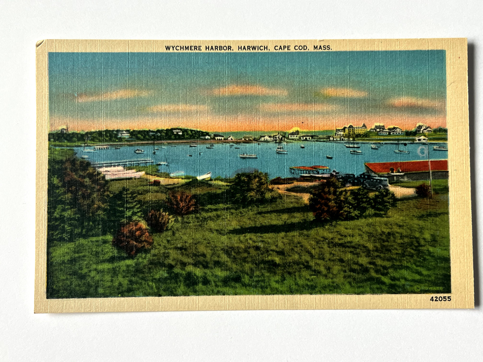 Postcard -Linen - Wychmere Harbor, Harwich, Cape Cod, Ma