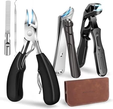 2025 Toenail Clippers for Thick Nails for Seniors, Nail Clippers for Men Angled 