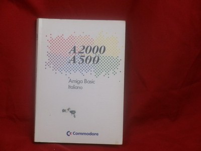 Commodore Amiga A500 A2000 Basic Manual Italian Original Book Vintage 1985