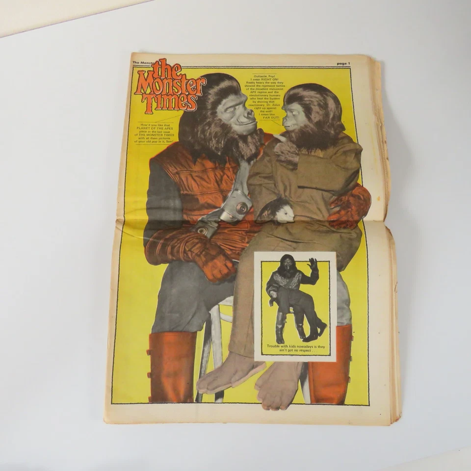 Vintage The Monster Times Newspaper Magazine, Volume 1 No. 12, 1972 - Image 4 of 4