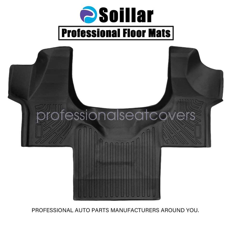 For 2015-2023 Chevy Express/GMC Savana 2500/3500 TPE Front Floor Mats Liner 3D - Image 2 of 4