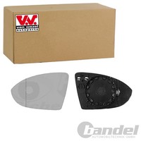 Van Wezel Spiegelglas AsphÄRisch Beheizbar Links Passend FüR Vw Golf 7