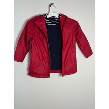 Joules Kids Red Fox Hooded Raincoat Waterproof Jacket Size 5y 110cm