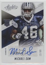 2014 Panini Absolute Rookie Spectrum Silver 12/99 Michael Sam #170 Auto 0c2