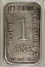 1 OZT Tri-State Refining .999 Fine Silver Vintage Bar NO RESERVE!!