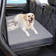 Backseat Dog Bed 51"x23.5" 4" Orthopedic Foam Reversible Washable Car Mat Gray