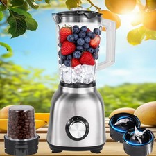 Standmixer 600 W Blender Smoothie Maker Universal Mixer Ice Crusher 1500ml