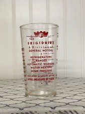 Frigidaire 50&rsquo;s Promotional Measuring Cup Glass Ounces Pint Tablespoons Vintage