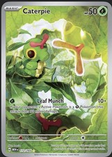 Pokémon TCG Caterpie 172/165 Scarlatto e Viola 151 Holo Illustrazione Carta Rara NM