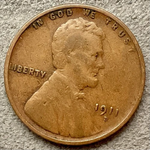 1911 D  Lincoln Wheat Cent - [F] Fine - Better Grade ~ B515