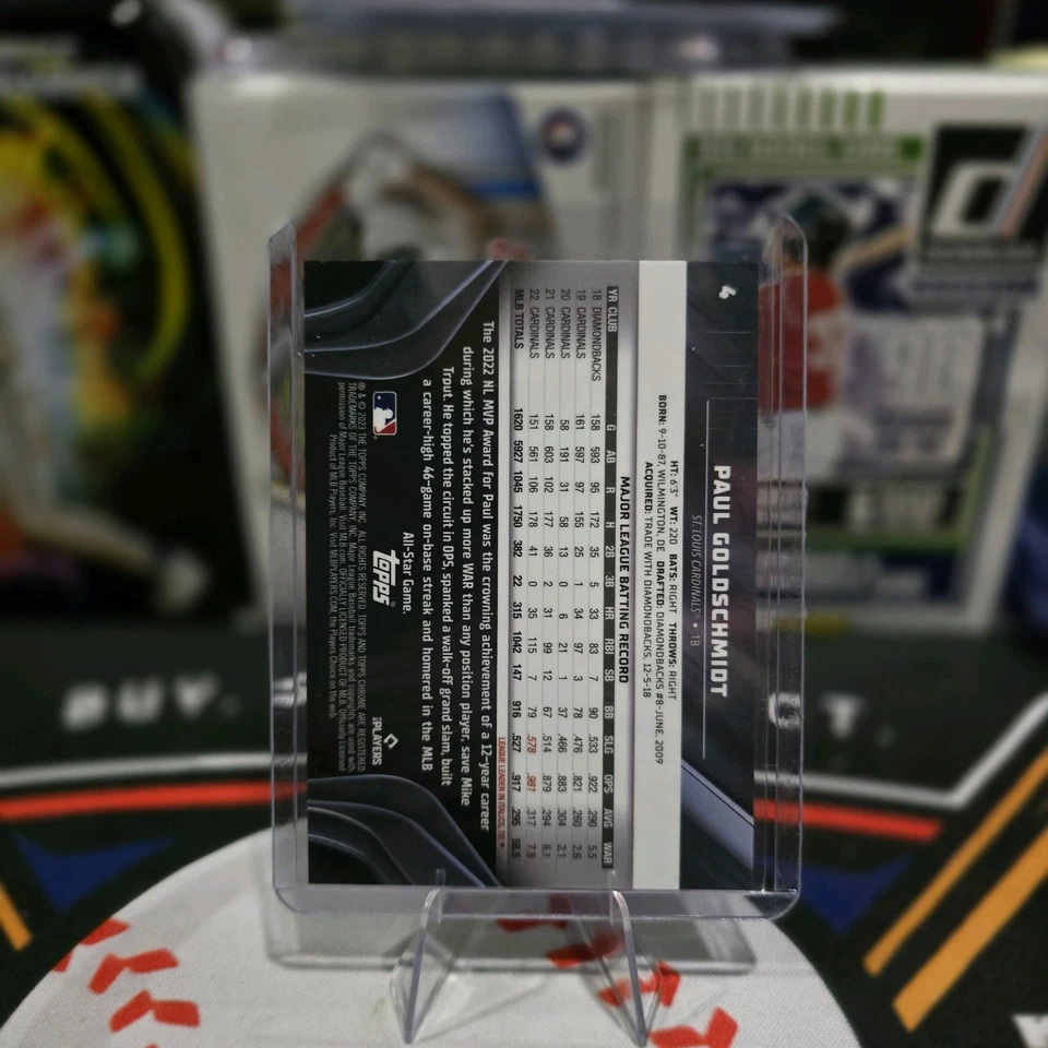 Paul Goldschmidt - 2023 Topps Chrome Black Orange Refractor /25 - Cardinals - Image 2 of 3