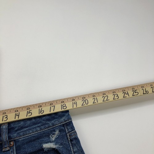 American Eagle Mom Straight Jean 18 (Fits 37W 27L) High Rise Distressed Stretch - Picture 7 of 10