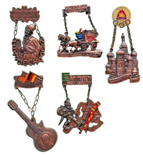 LOT of Five (5) German Hiking Medals 1978 -  Wandertag / Wanderung - Unique!