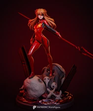 1:7 Asuka | Neon Genesis Evangelion | High Quality Unpainted Resin Garage Kit