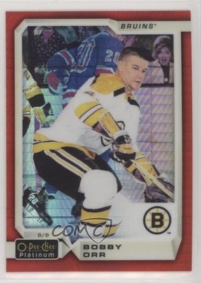 2018-19 O-Pee-Chee Platinum Red Prism 137/199 Bobby Orr #141 HOF hj3