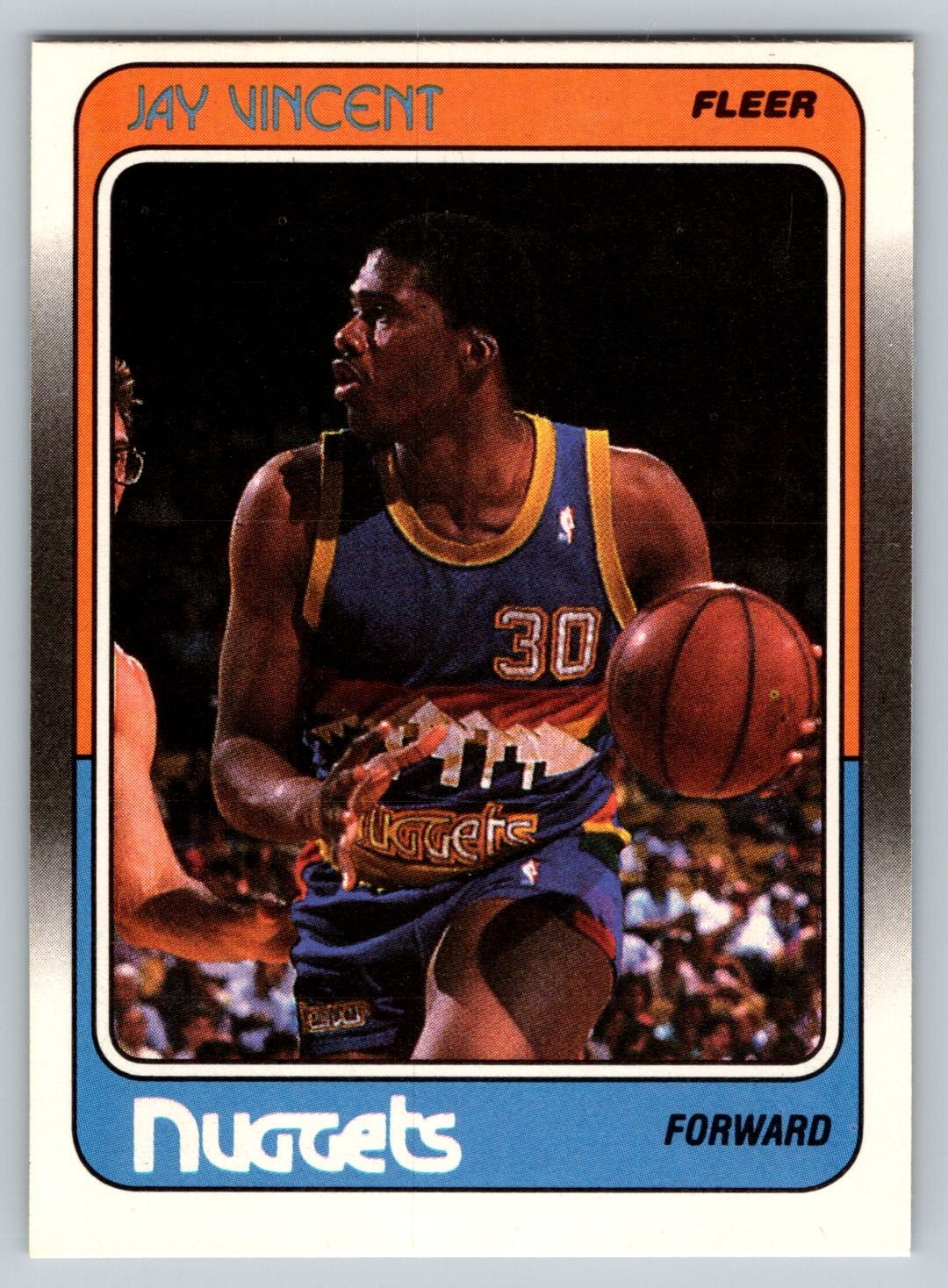 1988-89 Fleer #38 Jay Vincent Denver Nuggets