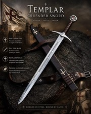 Accolade Sword Of Knights Templar Medieval Crusader The Vikings Premium Royal