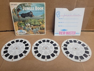 Walt Disney's Jungle Book  3d View-Master 3 Reel  Full Color Images (L)