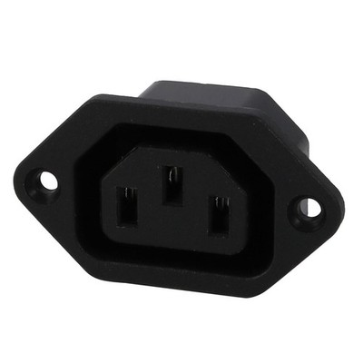 AC 250V 10A IEC 320 C13 Panel Mount Female Connector Socket