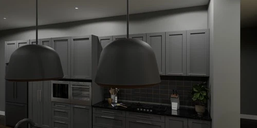 Quoizel TMR2820 Tamara 4 Light 20"W Wood Pendant - Black - Picture 3 of 4