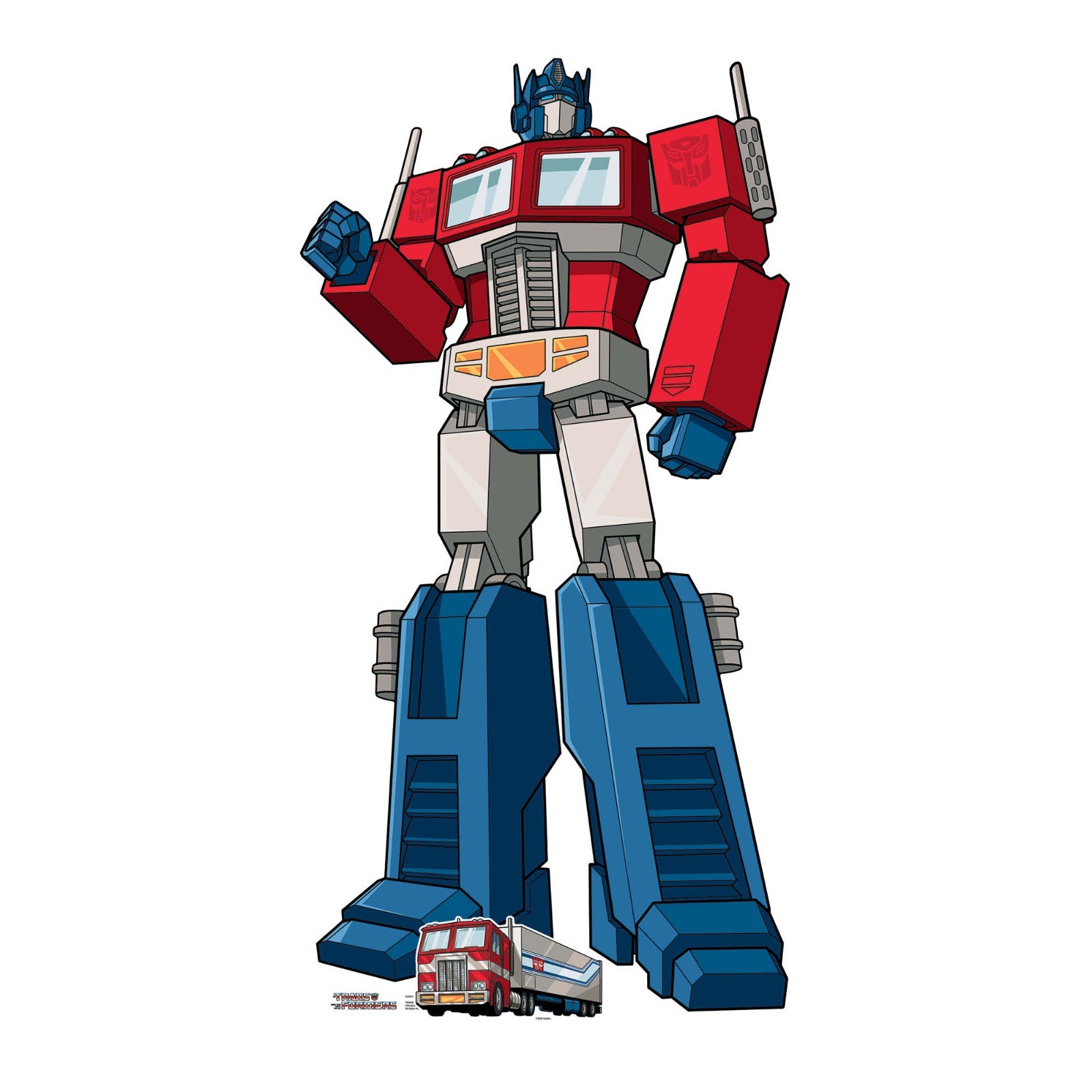 Optimus Prime Transformers Animation Style Cardboard Cutout & Free Mini Standee