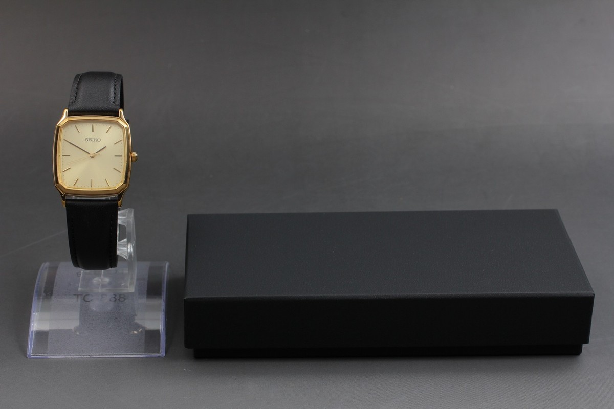 2012 Seiko Spirit 7N01-HAC0 Gold Tank Sunburst Quartz Mens Watch