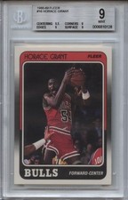 1988-89 Fleer #16 Horace Grant BGS 9 Mint RC Bulls 