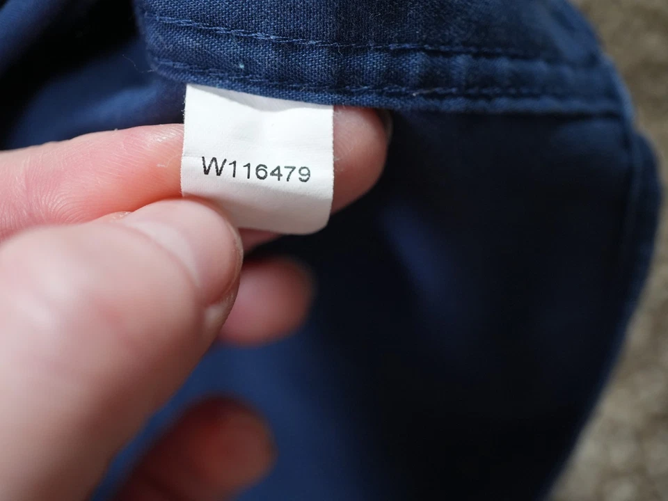 L.L. Bean Mens Blue Cotton Button Down Short Sleeve Shirt Work Casual - Image 4 of 4